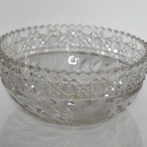 ABP American Brilliant Cut Innovation Clear Lead Crystal Bowl